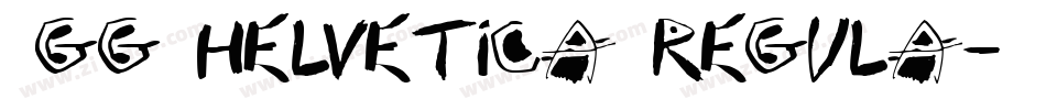 7GG Helvetica regula字体转换